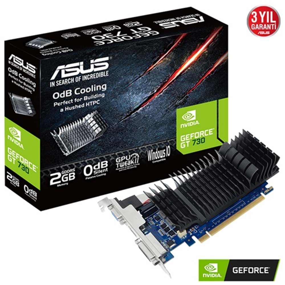 Asus GT730-2GD3-BRK-EVO 2GB DDR3 DVI HDMI 64BIT