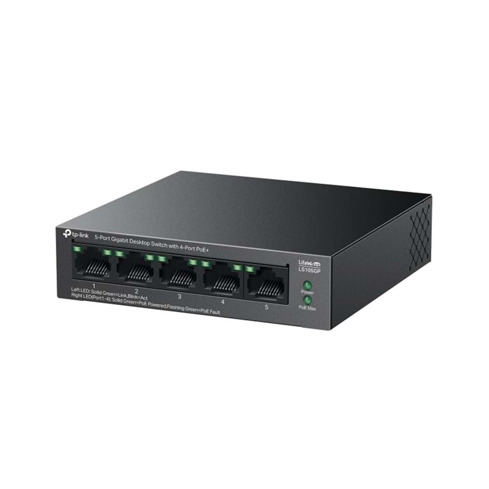 TP-Link LS105GP 5 Port 10/100/1000 POE Switch