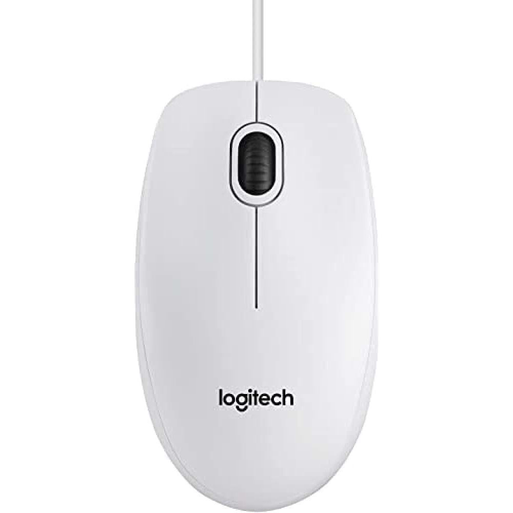 Logitech B100 Nano Mouse Kablolu Beyaz 910-003360