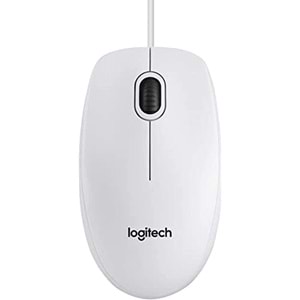 Logitech B100 Nano Mouse Kablolu Beyaz 910-003360