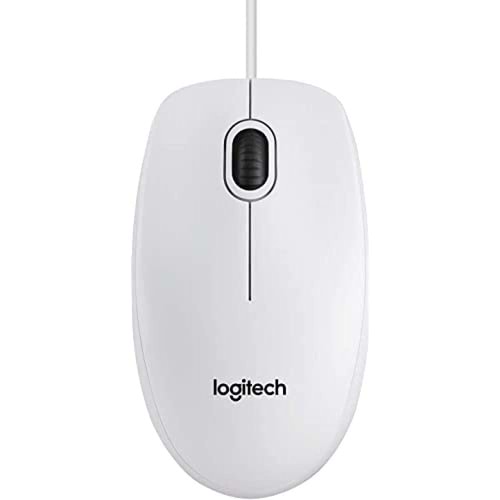Logitech B100 Nano Mouse Kablolu Beyaz 910-003360
