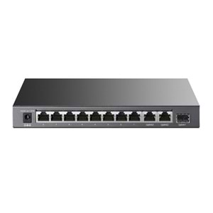 TP-Link TL-SL1311P 8 Port 10/100 + 2XGigabit RJ45 Port +1 Port SFP Yönetilemez POE Switch