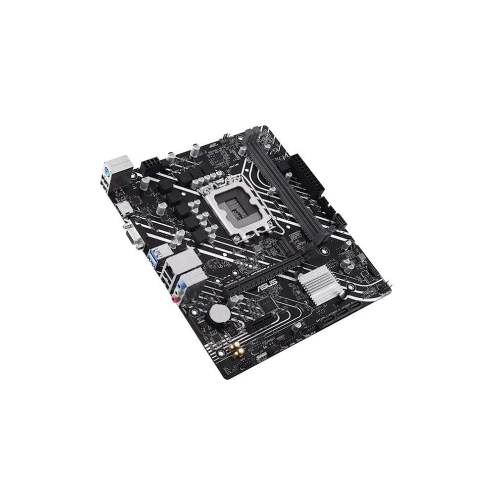 Asus PRIME H610M-K ARGB DDR5 5600MHZ 1XVGA 1XHDMI 1XM.2 USB 3.2 MATX 1700P (13. VE 12.Nesil İşlemci Uyumlu)