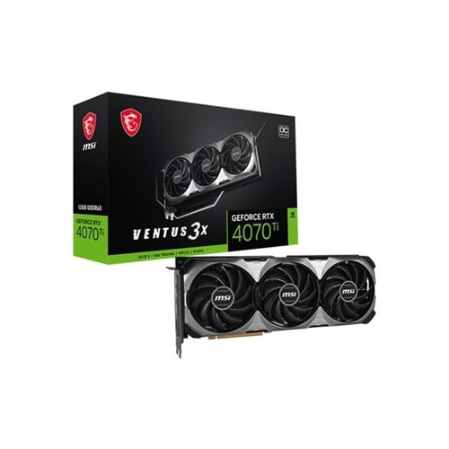 Msi Geforce RTX4070TI Ventus 3X E1 12G OC 12GB GDDR6X 192BIT 1XHDMI 3XDP Ekran Kartı