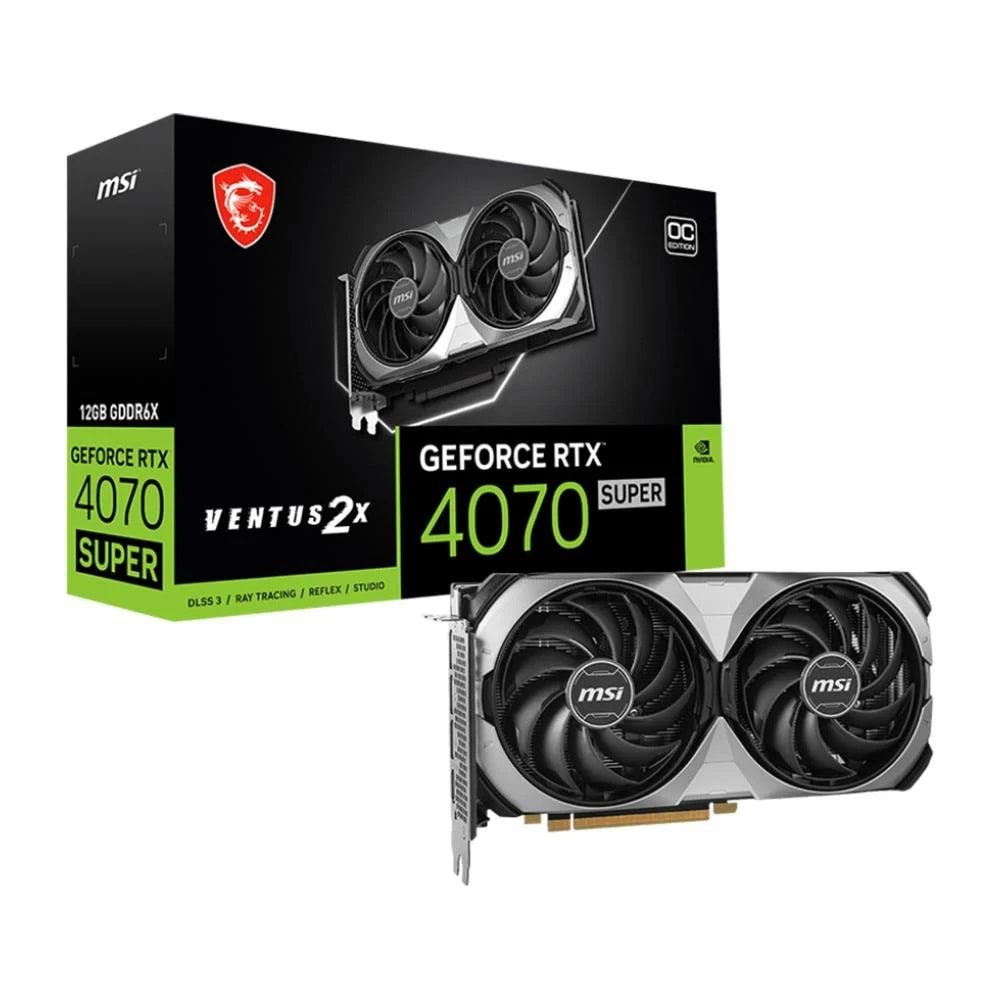 Msi Geforce RTX4070 Super 12G Ventus 2X OC 12GB GDDR6X 192BIT Ekran Kartı