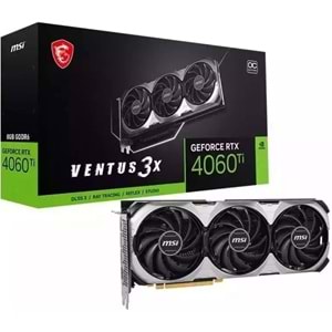 Msi Geforce RTX4060TI Ventus 3X 8G OC 8GB GDDR6 128BIT 1XHDMI 3XDP Ekran Kartı