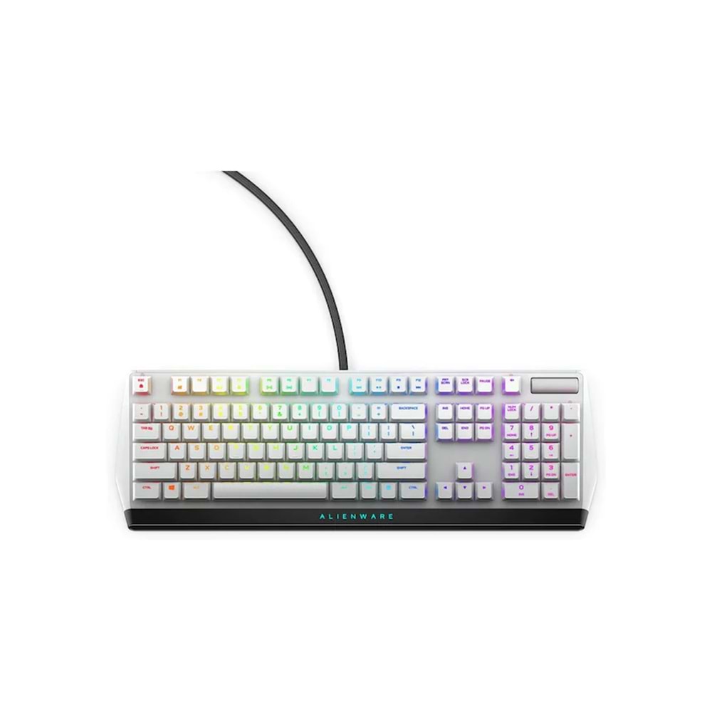 Dell Alienware 545-BBCL LOW PROFILE RGB Mechanical Gaming Klavye Beyaz AW510K-W