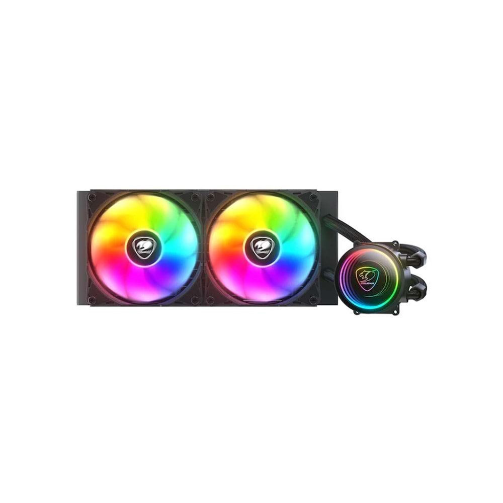 Cougar Poseidon Elite ARGB 240MM Liquid Cooler Siyah Sıvı Soğutma İşlemci