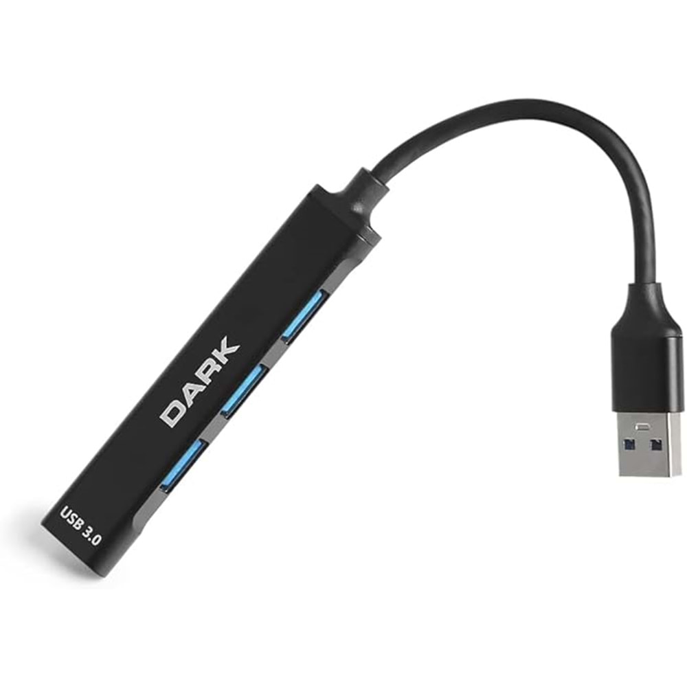 Dark DK-AC-USB310 Connect Master 4 Port 1XUSB 3.0 + 3XUSB 2.0 Alüminyum Kasa USB Çoklayıcı HUB