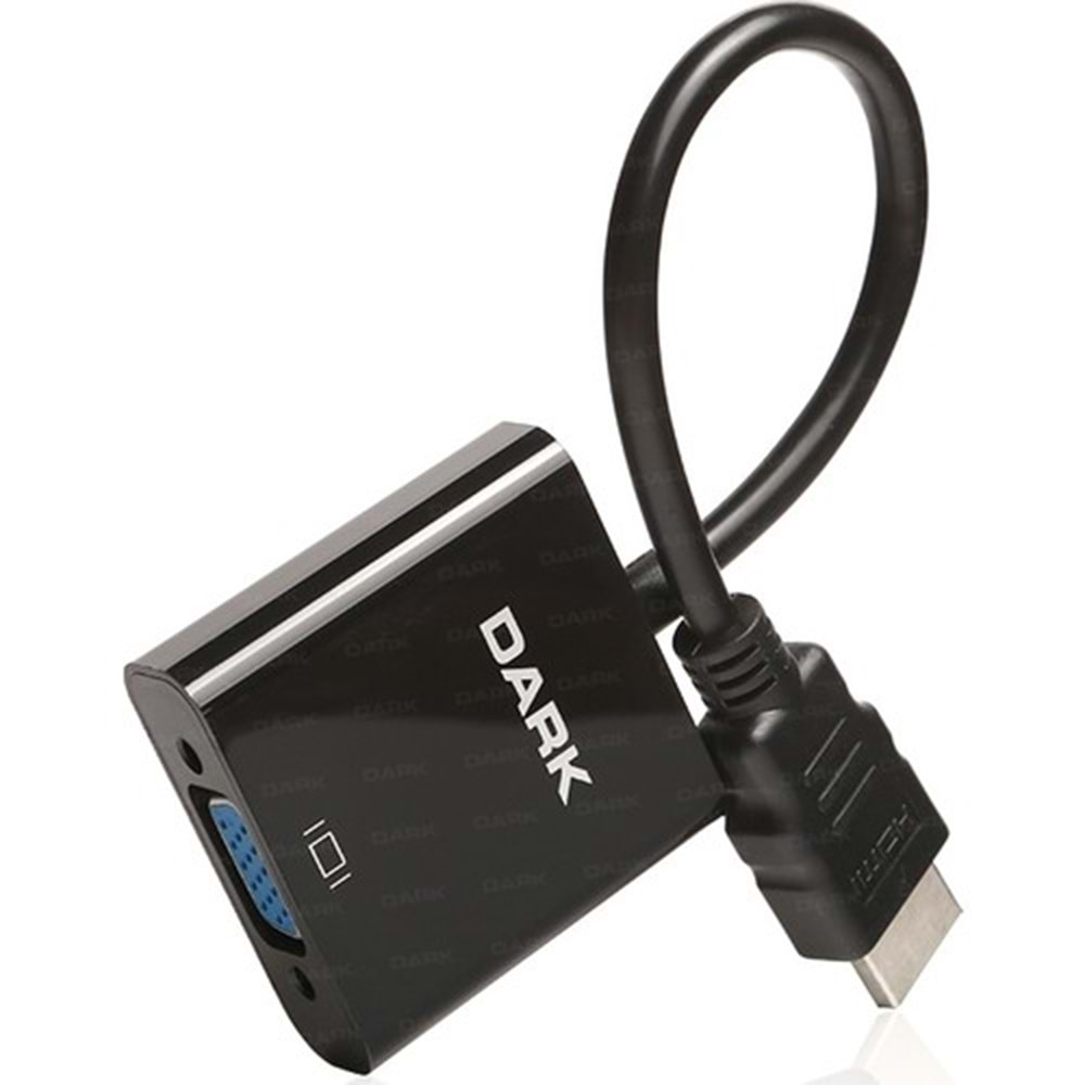 Dark VGA Erkek to HDMI Dişi Çevirici