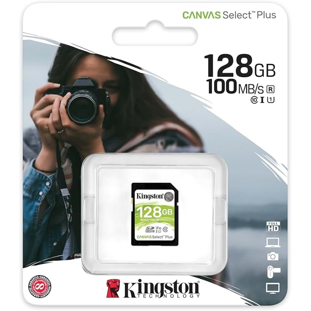 Kingston 128GB SDXC Canvas 100MB/s SDS2/128GB