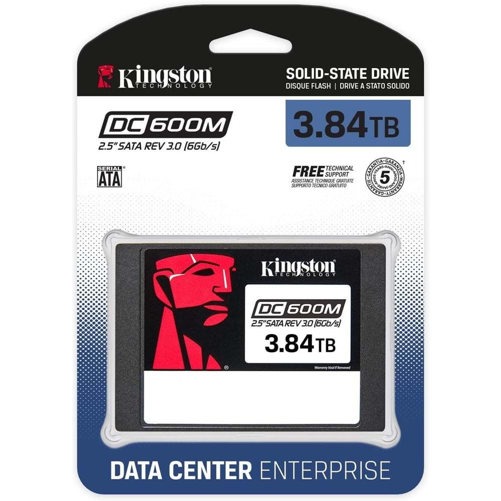 Kingston SEDC600M Enterprise 3.84TB 2.5'' SATA SSD