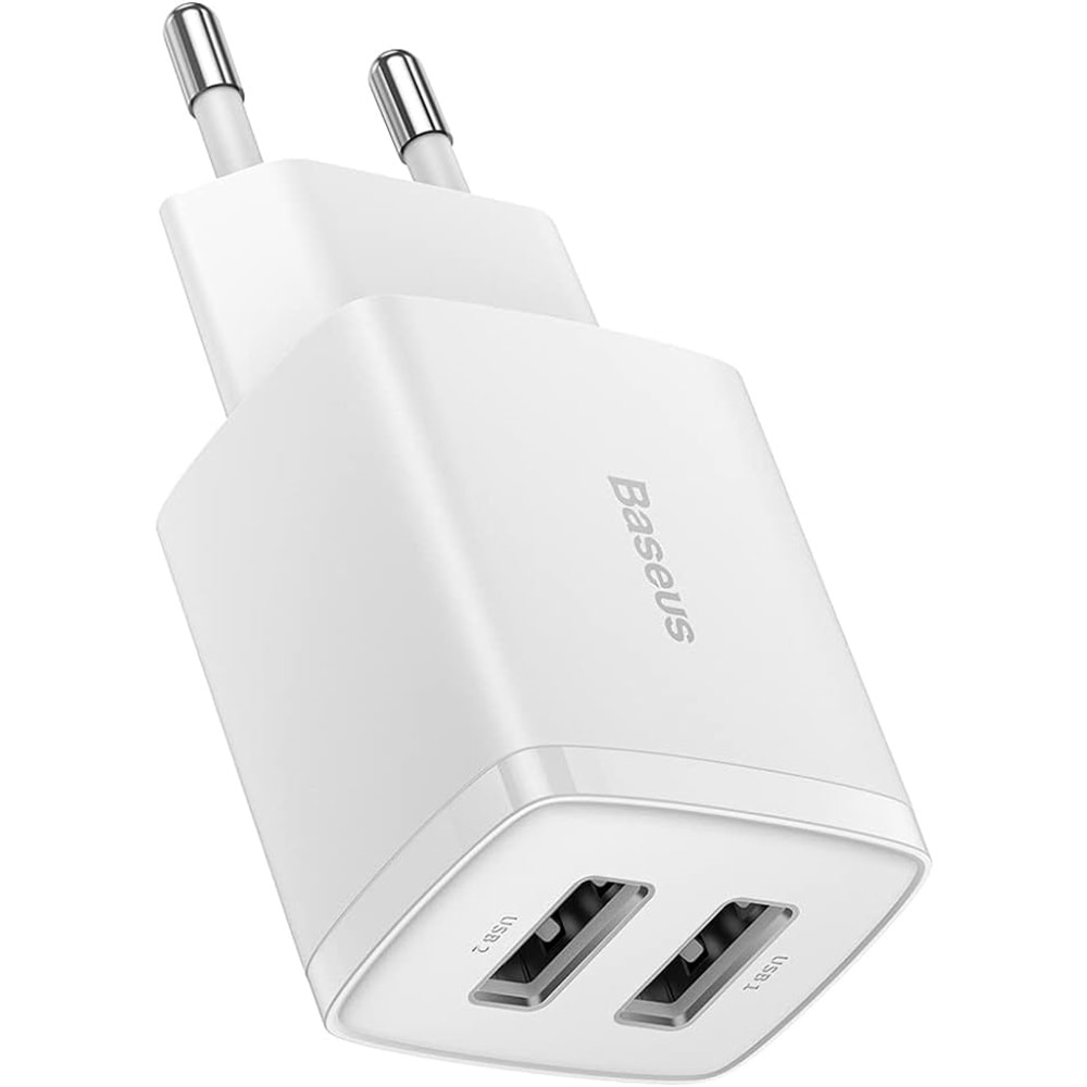 Baseus COMPACT 10.5W (Beyaz) Duvar Tipi Şarj Cihazı USB(CCXJ010202)