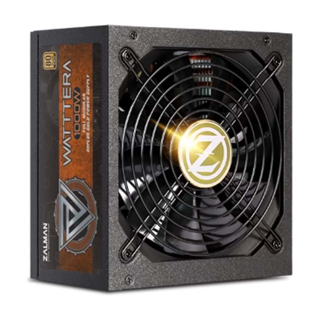 Zalman ZM1000-EBTII(WATTTERA1000W) +80 PLUS Gold Full ModülerYüksek Koruma Devre Tasarımı PSU