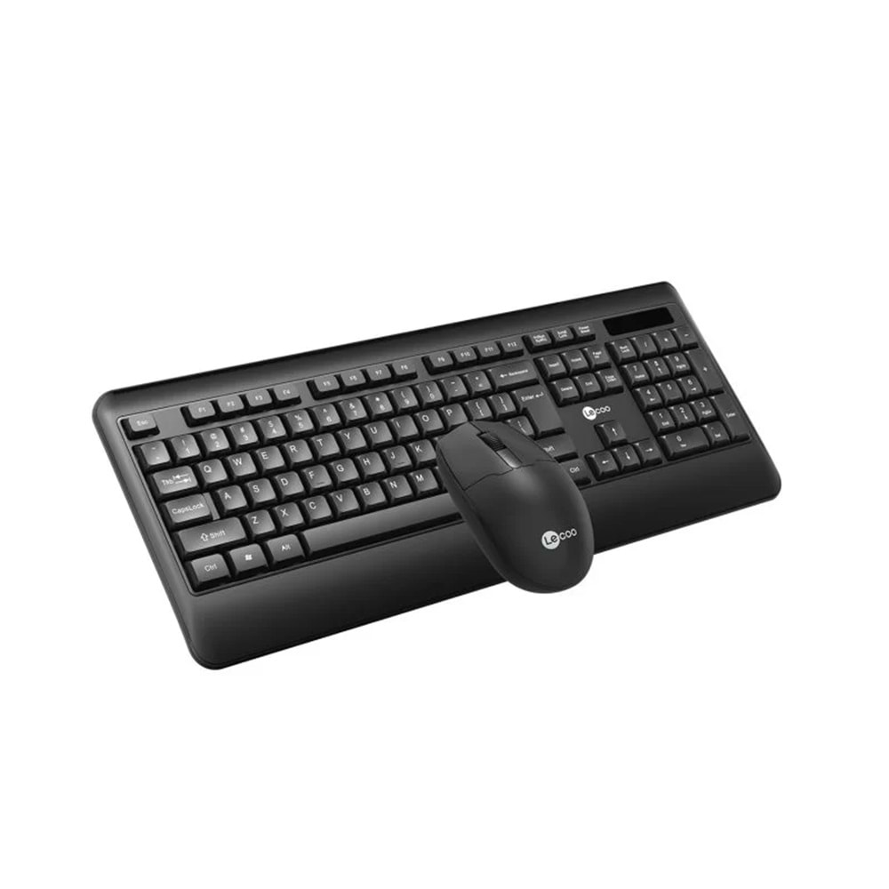 Lenovo Lecoo Kablosuz TR Q Klavye Mouse Set Siyah KW202-S