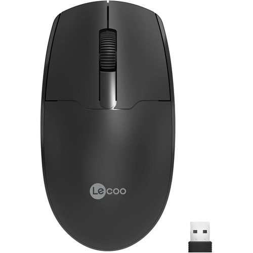 Lenovo Lecoo USB Optik Kablosuz Mouse Siyah WS204-S