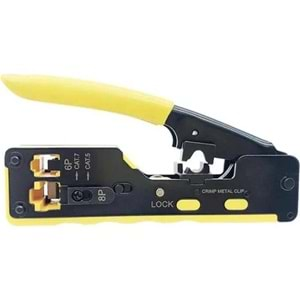 Sensei 13EZTOOLT CAT5E/CAT6/CAT3 EZRJ45 Yeni Nesil Sıkma Pensesi (HT-718)