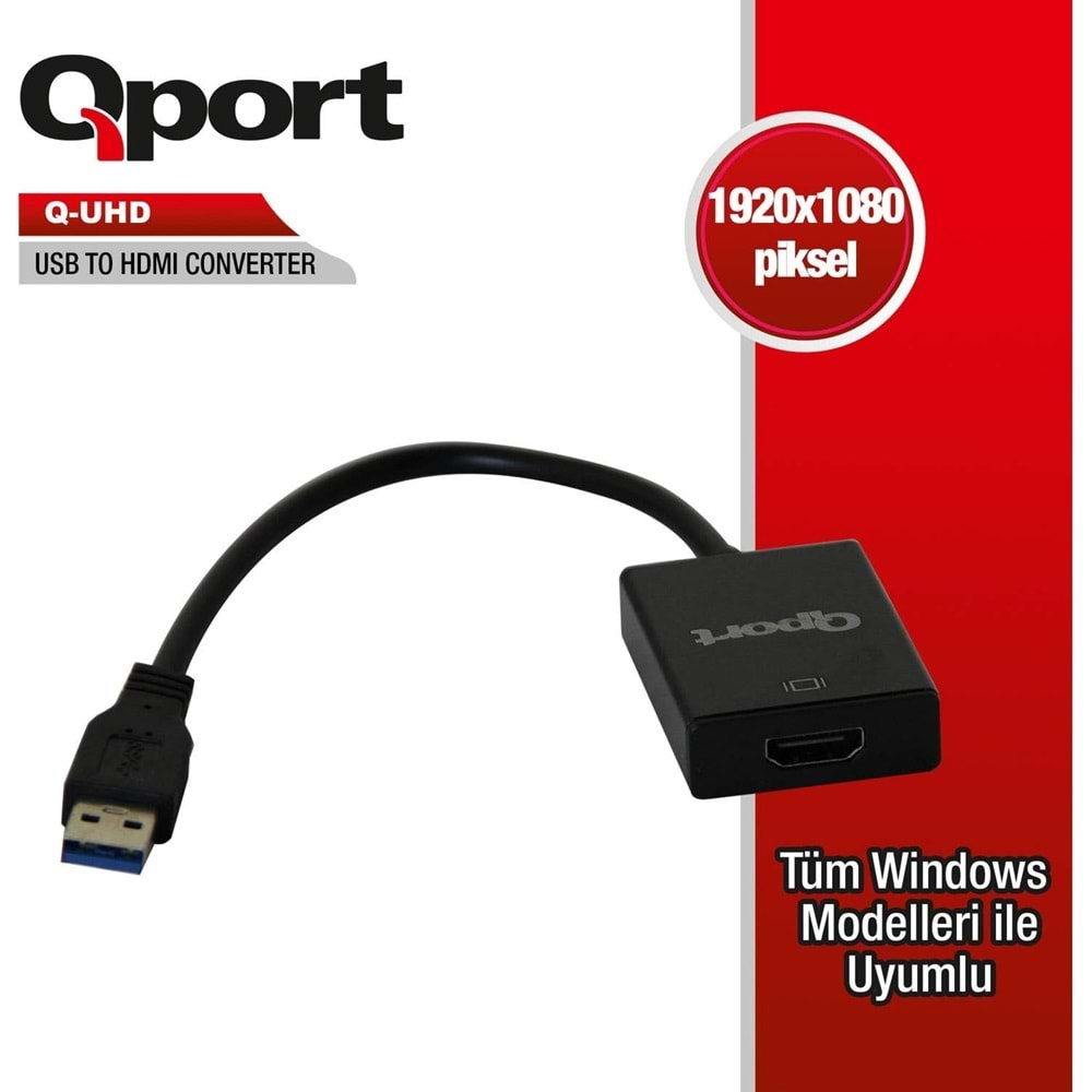 Qport Q-UHD USB 3.0 TO HDMI Çevirici