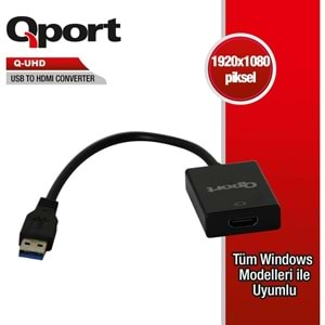 Qport Q-UHD USB 3.0 TO HDMI Çevirici