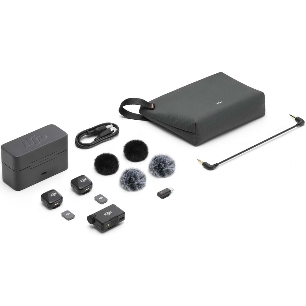 Dji MIC Kablosuz Mikrofon (Resmi Dist. Garantili) (2TX-1RX)