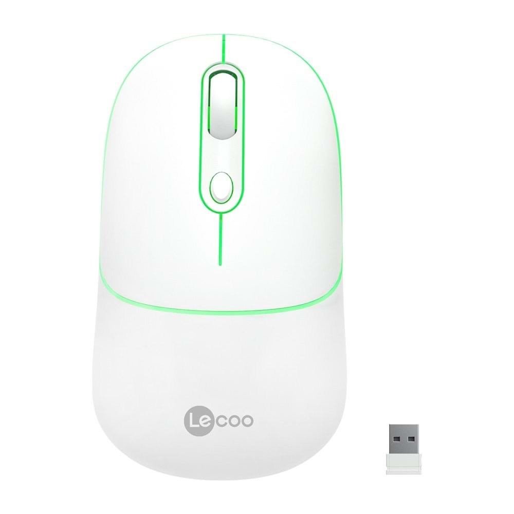 Lenovo Lecoo USB Optik Kablosuz Mouse Beyaz WS210-B