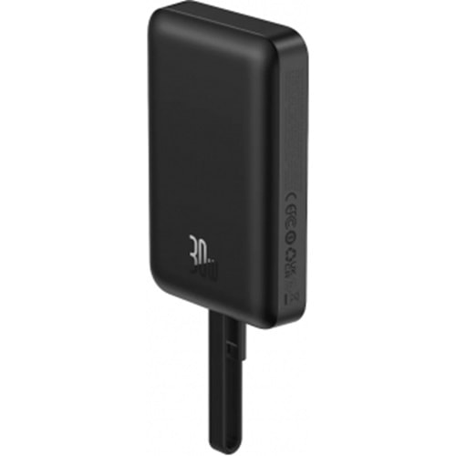 Baseus MagSafe Mini P1002210B113-00 30W 10.000mAh Type-C Kablolu Şarjlı Powerbank Çıkış: Type-C Giriş: Type-C Siyah