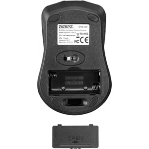 Everest SMW-487 USB Siyah 2.4GHz Kablosuz Mouse