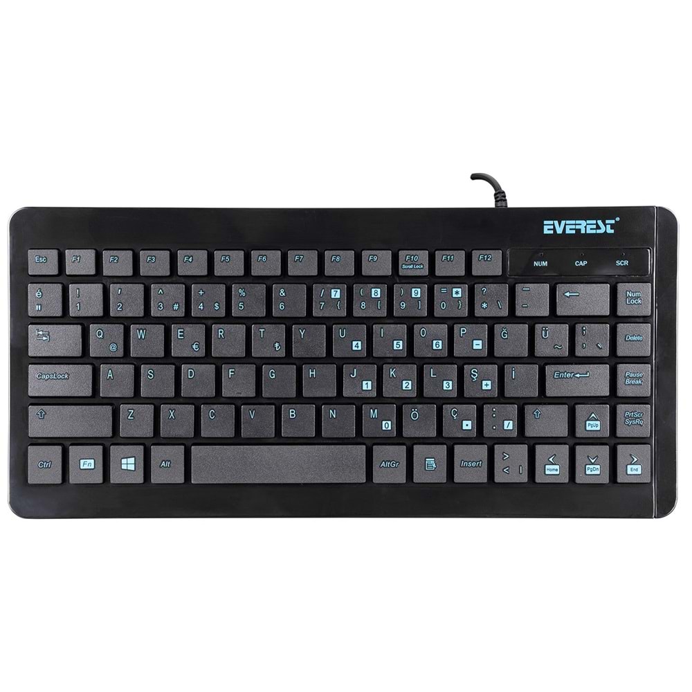 Everest KB-410 Siyah USB Q Mini Klavye