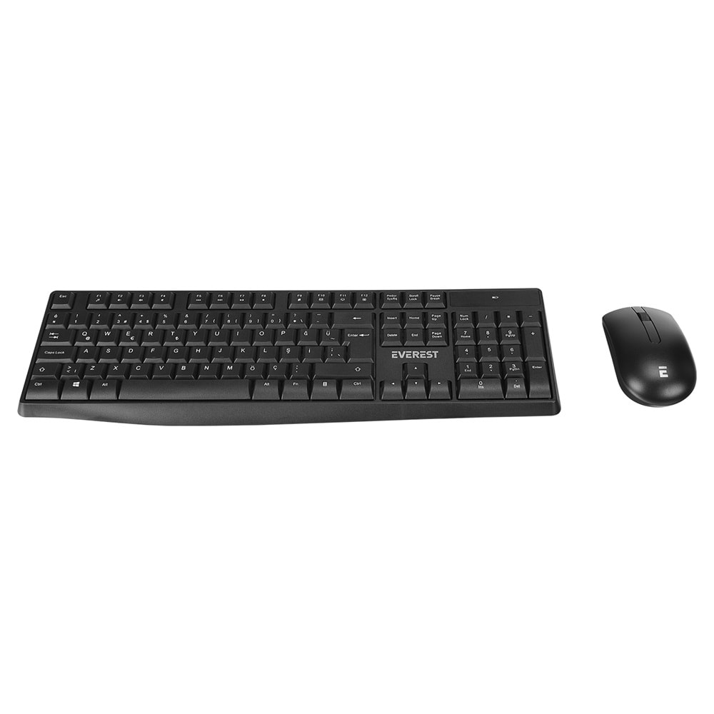 Everest KM-7500 Siyah Kablosuz Q Multimedia Klavye Mouse Set