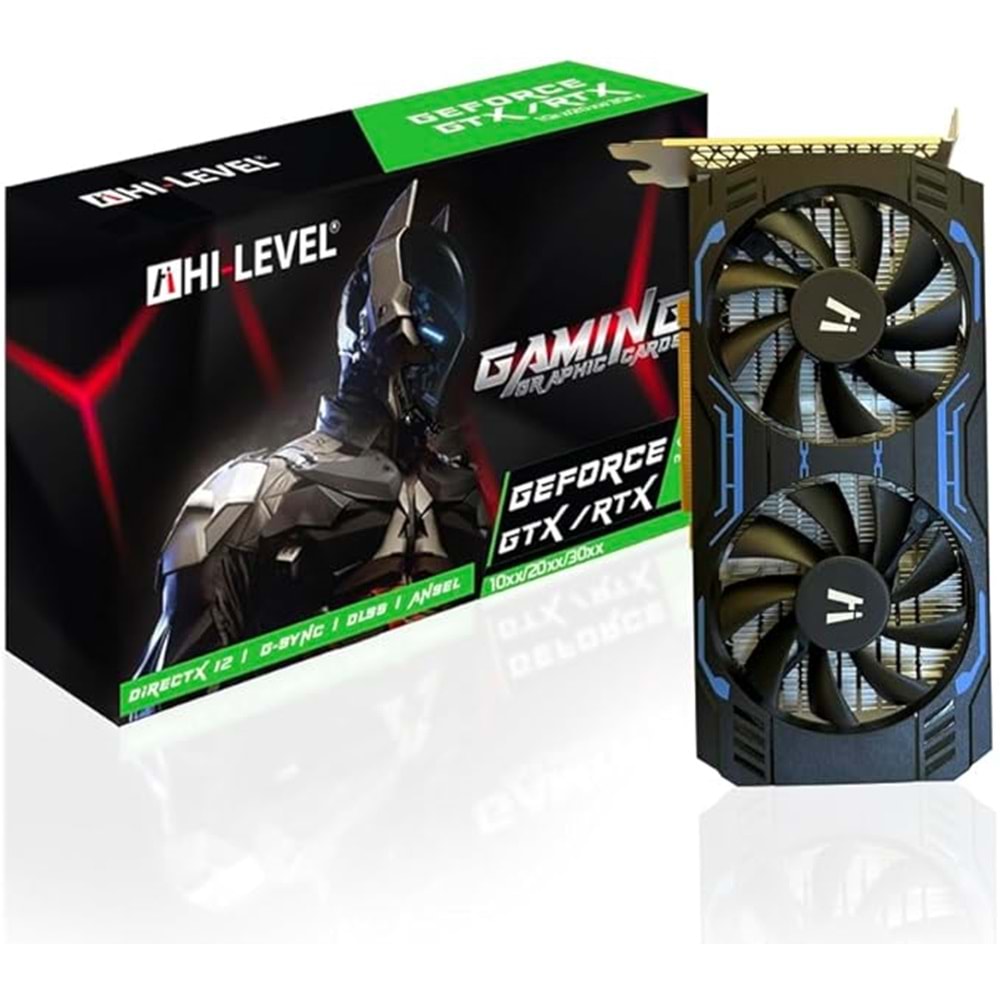Hi-Level GeForce GTX 1660 Ti 6GB DDR6 192-bit 1xHDMI 1xDP 1xDVI Ekran Kartı
