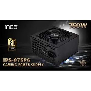 Inca IPS-075PG 12cm Gold Power 80 Plus 750W Güç Kaynağı