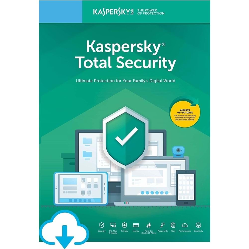 Kaspersky Antivirus 5 Kullanıcı 1 Yıl