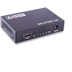 QPort Q-SPL4 Full HD 1 Giriş 4 Çıkışlı HDMI Splitter (Sinyal Çoğaltıcı)