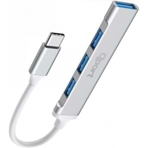 QPort Q-TUC05 Type-C To 4 Port USB Çoklayıcı