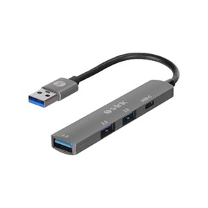 S-Link SW-U322 2xUSB 2.0, 1xUSB 3.0, 1xType-C Metal USB Hub Çoklayıcı