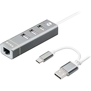 S-Link SWAPP SW-U222 10/100Mbps Type-C USB 2.0 USB Ethernet Adaptör