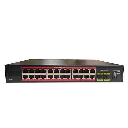 TIWOX TP-G2420-POE300W 24 Port Gigabit + 2x Gigabit SFP Uplink Rackmount PoE Switch (Realtek Chipset)