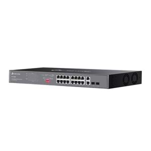 TP-Link Omada DS1018GMP 16 Port Gigabit + 2x 1GB RJ45/SFP Combo 250W 250 Metre PoE Mesafe Metal Rackmount Kasa Switch