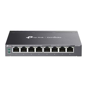 TP-Link Omada DS108GP 8 Port Gigabit 65W 250 Metre PoE Mesafe Metal Kasa Switch