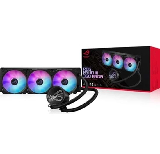 Asus ROG RYUO III 360 ARGB ANIME MATRIX Led Ekran Adreslenebilir RGB Fan
