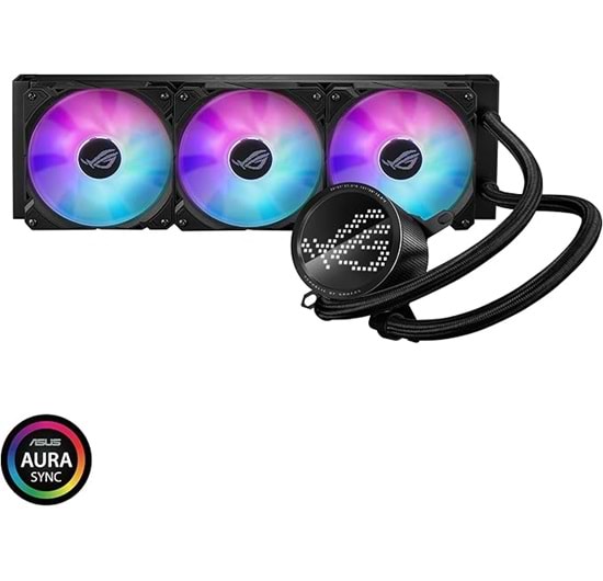 Asus ROG RYUO III 360 ARGB ANIME MATRIX Led Ekran Adreslenebilir RGB Fan
