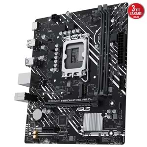 Asus PRIME H610M-F D4 R2.0-CSM H610 DDR4 M.2 HDMI PCI 4.0 1700p Anakart