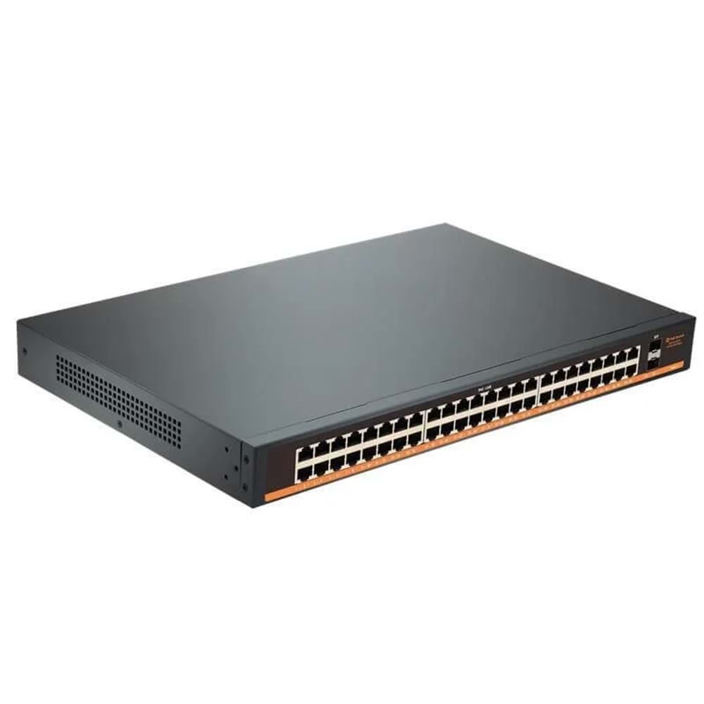 Uranium POE-G4802-800W 48 PORT GIGABIT + 2X 1GB SFP Rackmount POE Switch