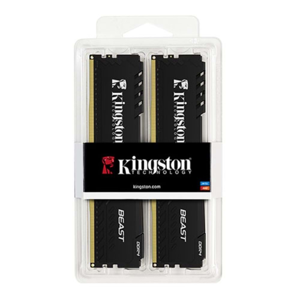 Kingston 32GB (2x16GB) 3600MHz DDR4 CL18 DIMM Beast Black TR (KF436C18BBK2/32TR