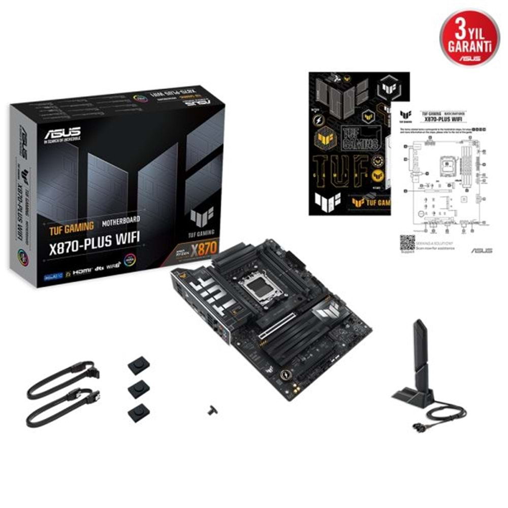 Asus TUF GAMING X870-PLUS WIFI AMD AM5 DDR5 ATX Anakart