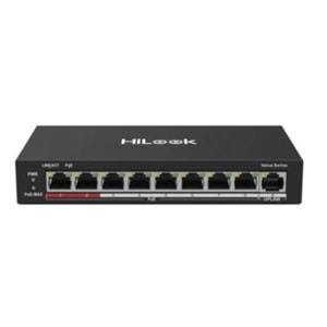 HiLook NS-0109P-60(B)(O-STD) 8XFE+1XFE Uplink Yönetilemez 60W POE Switch