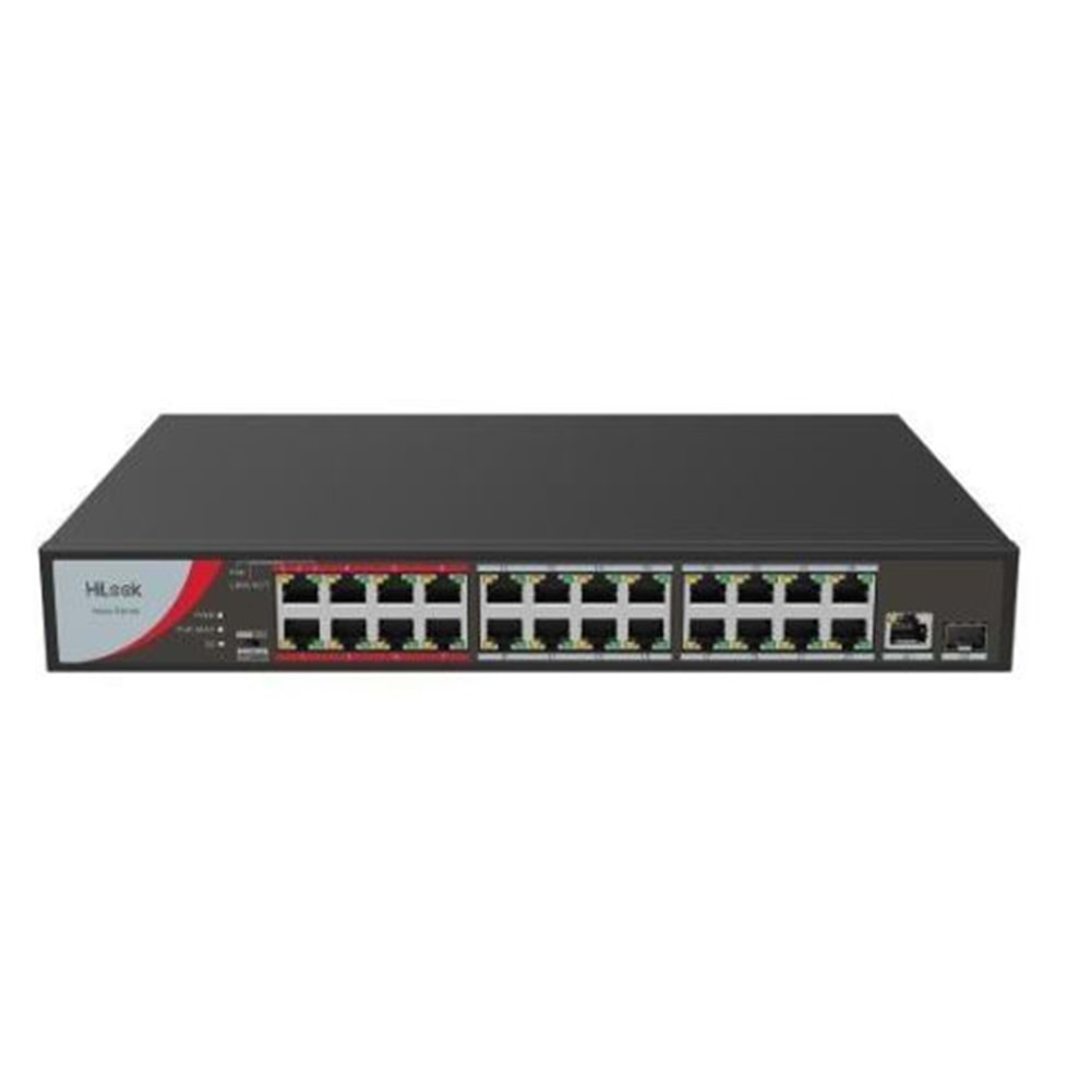 HiLook NS-0326P-230(B) 24XFE+1XGE+1XGE/SFP Yönetilemez 230W POE Switch