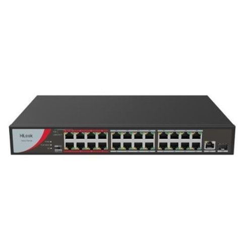 HiLook NS-0326P-230(B) 24XFE+1XGE+1XGE/SFP Yönetilemez 230W POE Switch