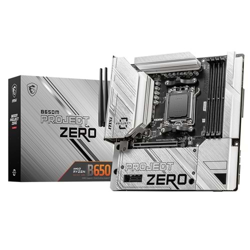 Msi B650M PROJECT ZERO AM5 DDR5 7600MHZ