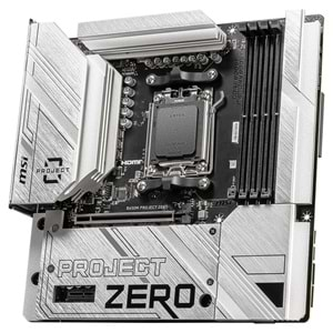 Msi B650M PROJECT ZERO AM5 DDR5 7600MHZ